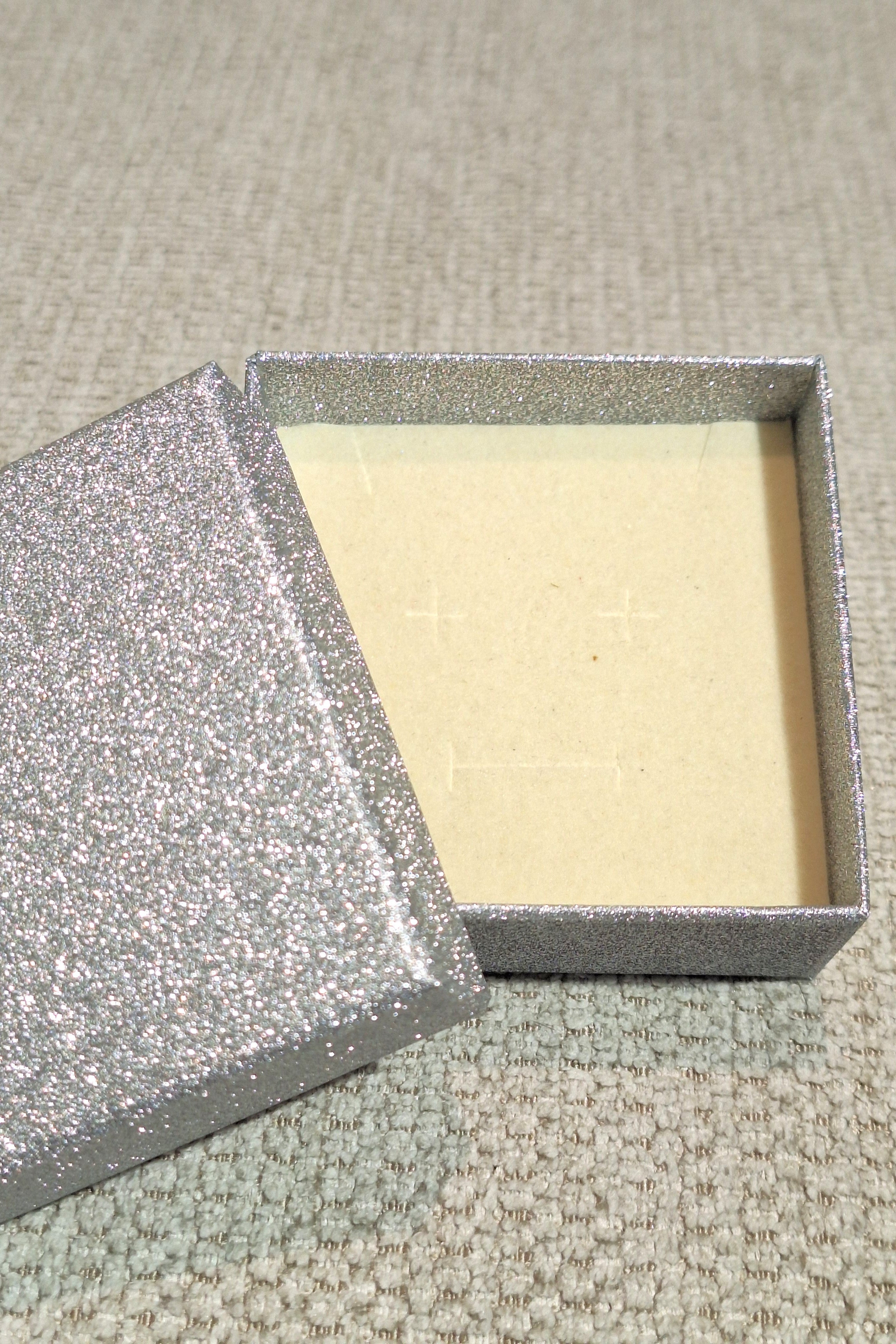 Presentask Glitter Silver 7,5 x 7,5 cm