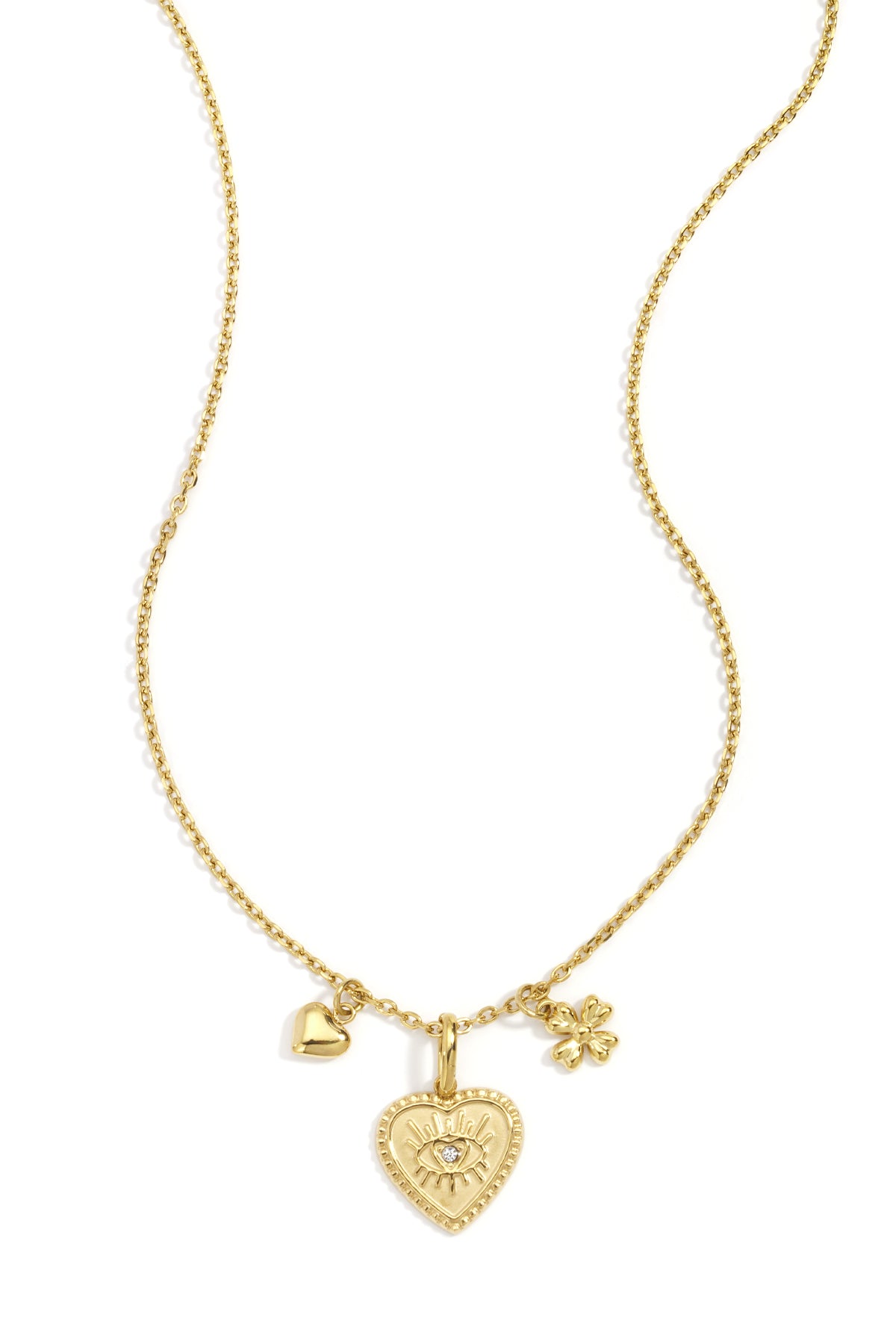 Halsband med tre berlocker