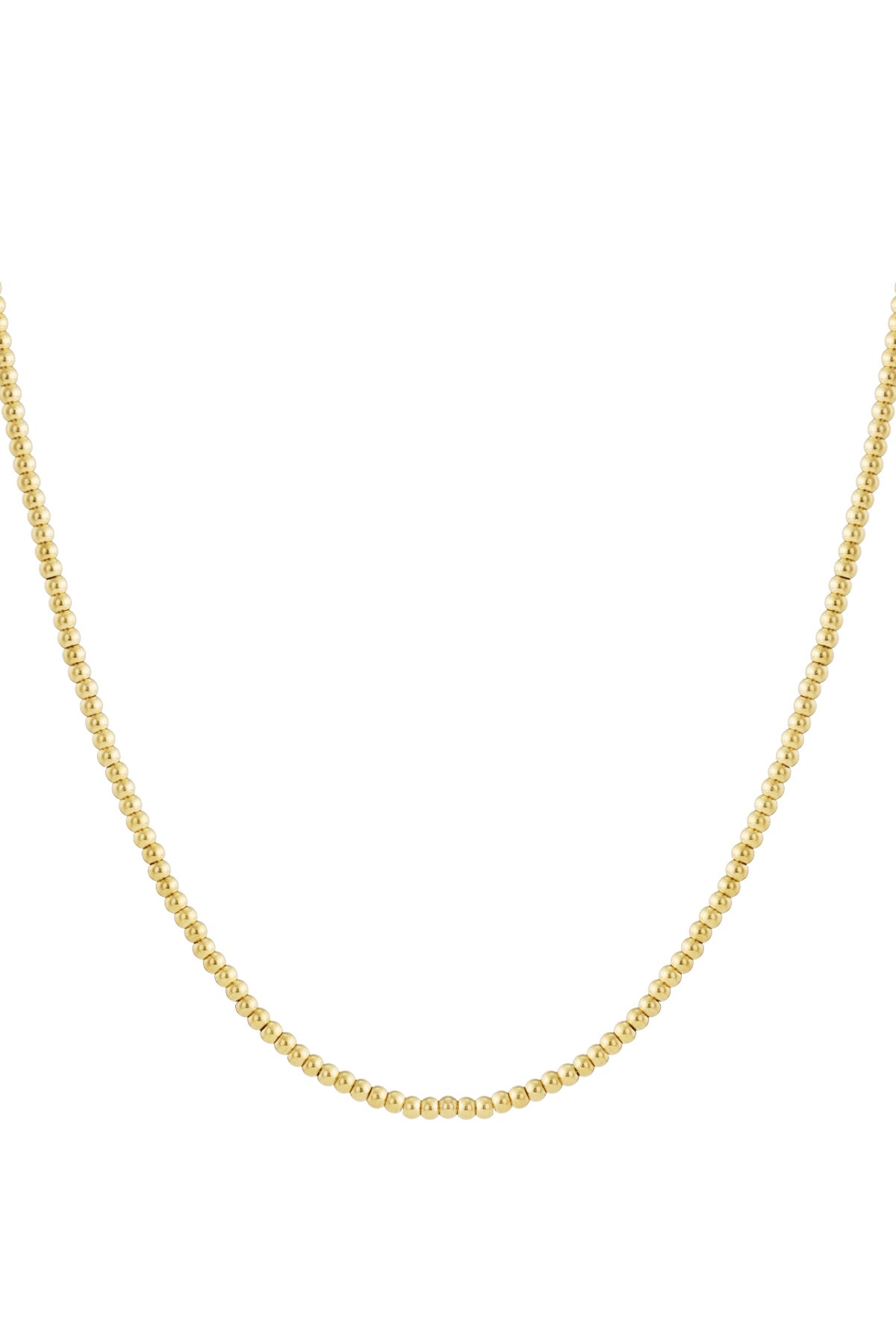 Halsband med massivt pärlor - 5 mm